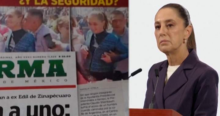 Meksikos prezidentas Sheinbaumas čiupinėjo gatvėje, vyras buvo suimtas ir apkaltintas – Nacionalinis