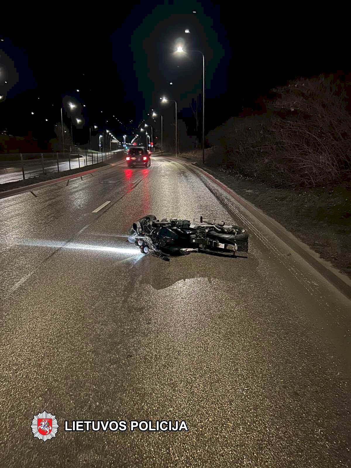 Sulaikytas motociklą chuliganiškai vairavęs užsienietis