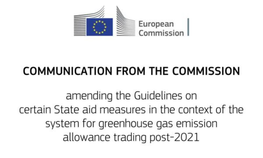 Komisija iš dalies keičia ATLPS valstybės pagalbos gaires, siekdama kovoti su anglies dioksido nutekėjimu daug energijos naudojančiose pramonės šakose