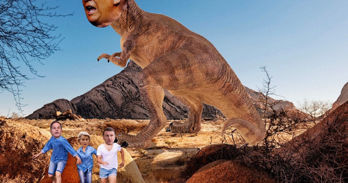 Trumpas yra T-Rex ir „apgailėtini“ lyderiai turi su juo susidurti, siautėja Kalifornijos „Newsom“ – POLITICO