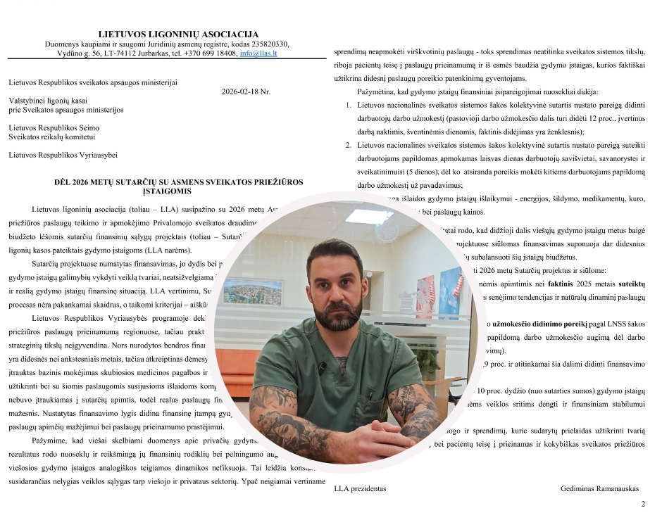 Raseinių ligoninės vadovas perspėja: ligoninių finansavimo modelis kelia grėsmę stabiliai veiklai