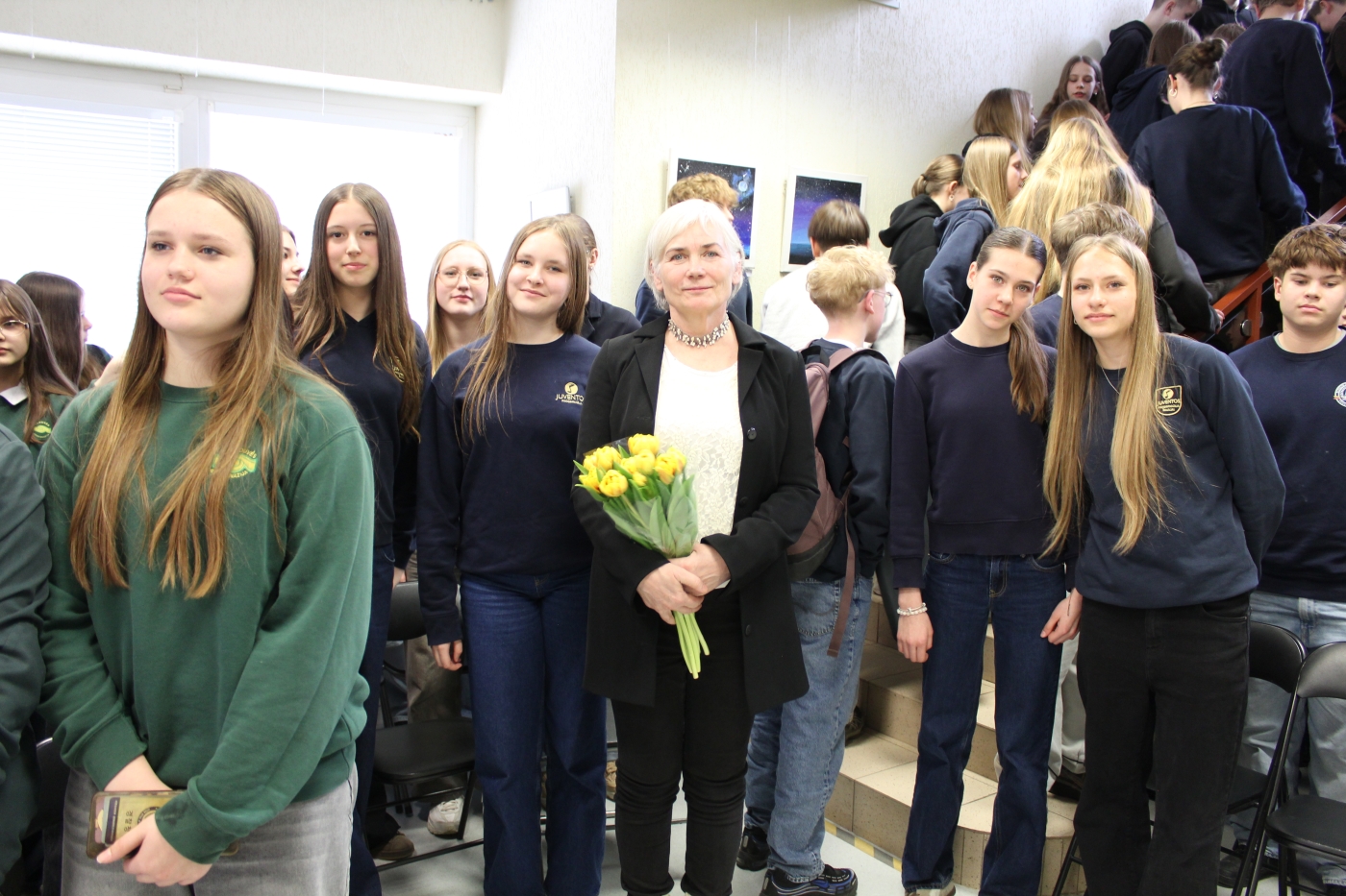 Miesto bibliotekoje aktorė Ilona Balsytė susitiko su jaunimu